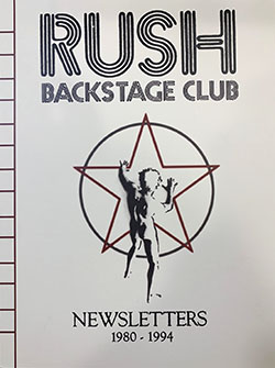 Rush Backstage Club Newsletters - 1980-1994